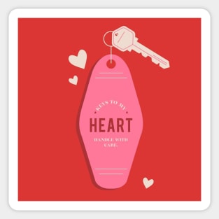 Key to my Heart Sticker